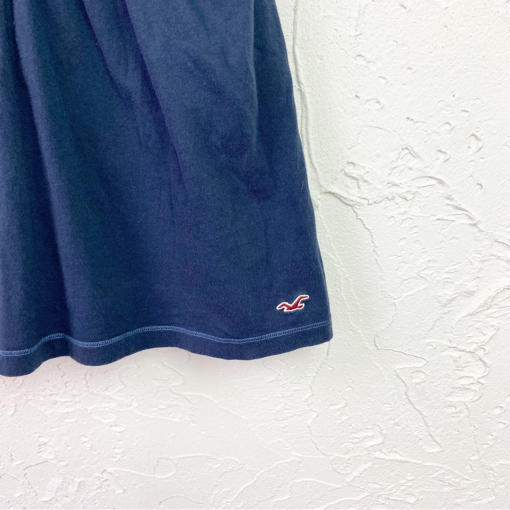 Y2K Early 2000s Hollister Navy Blue Babydoll Strapless Tube Top Size Large - Picture 3 of 8